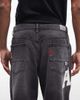 AAPE BY A BATHING APE® Aape by A Bathing Ape loose fit denim jeans in washed black with logo print - 4