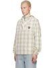 AAPE by A Bathing Ape AAPE by A Bathing Ape Off-White & Beige 'AAPE' Main Reversible Jacket - 4
