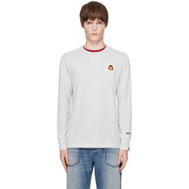 AAPE by A Bathing Ape AAPE by A Bathing Ape Off-White 'AAPER' Long Sleeve T-shirt