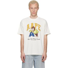 AAPE by A Bathing Ape AAPE by A Bathing Ape Off-White Graphic 'AAPE' T-shirt
