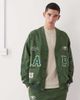 AAPE BY A BATHING APE® Aape by A Bathing Ape oversized cardigan in dark green camo with logo embroidery-Multi - 1