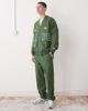 AAPE BY A BATHING APE® Aape by A Bathing Ape oversized cardigan in dark green camo with logo embroidery-Multi - 2