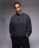 AAPE BY A BATHING APE® Aape By A Bathing Ape oversized heavyweight pullover sweatshirt in light gray with back logo applique-Multi - 3