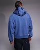 AAPE BY A BATHING APE® Aape By A Bathing Ape oversized heavyweight zip through hoodie in washed blue with printed hood-Multi - 3