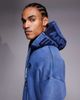 AAPE BY A BATHING APE® Aape By A Bathing Ape oversized heavyweight zip through hoodie in washed blue with printed hood-Multi - 4