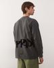 AAPE BY A BATHING APE® Aape By A Bathing Ape oversized long sleeve T-shirt in washed black with graffiti print - 3