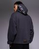 AAPE BY A BATHING APE® Aape by A Bathing Ape oversized pullover hoodie in black garment dye - 3