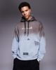 AAPE BY A BATHING APE® Aape by A Bathing Ape oversized pullover hoodie in washed blue with back embroidery - 3