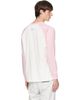 AAPE by A Bathing Ape AAPE by A Bathing Ape Pink & White 'AAPENOW' Heart Moonface Long Sleeve T-Shirt - 3