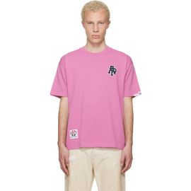 AAPE by A Bathing Ape AAPE by A Bathing Ape Pink Logo Patch T-shirt