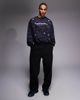 AAPE BY A BATHING APE® Aape By A Bathing Ape pullover sweatshirt in black camo with sweet stickers-Multi - 2
