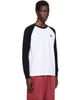 AAPE by A Bathing Ape AAPE by A Bathing Ape White & Black Spades Moonface Long Sleeve T-shirt - 2