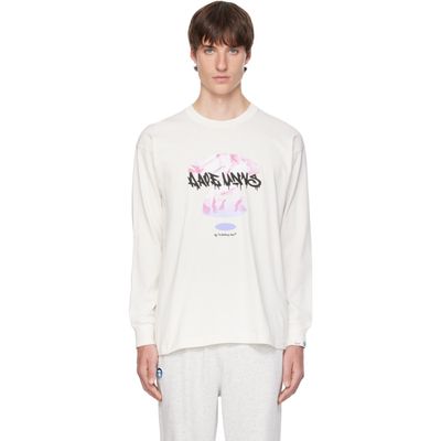 AAPE by A Bathing Ape AAPE by A Bathing Ape White AAPE Main Skate Long T-shirt