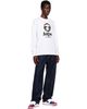 AAPE by A Bathing Ape AAPE by A Bathing Ape White 'AAPEUNVS' Moonface Long Sleeve T-shirt - 4
