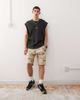 AAPE BY A BATHING APE® Aape by A Bathing Ape workwear carpenter shorts with all over rodeo print in beige - part of a set-Brown - 1