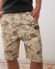 AAPE BY A BATHING APE® Aape by A Bathing Ape workwear carpenter shorts with all over rodeo print in beige - part of a set-Brown - 3