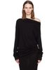 AARON ESH AARON ESH Black Off The Shoulder Top - 1