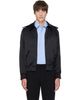 AARON ESH AARON ESH Black Satin Bomber Jacket - 1