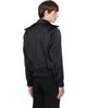 AARON ESH AARON ESH Black Satin Bomber Jacket - 3
