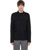 AARON ESH AARON ESH Black Twill Blouson Jacket - 1