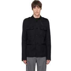 AARON ESH AARON ESH Black Twill Blouson Jacket
