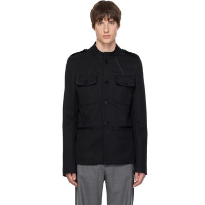 AARON ESH AARON ESH Black Twill Blouson Jacket