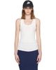 AARON ESH AARON ESH White Vest Tank Top - 1