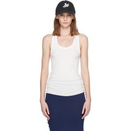 AARON ESH AARON ESH White Vest Tank Top