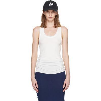 AARON ESH AARON ESH White Vest Tank Top