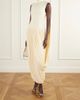ABADIA Asymmetric draped stretch bamboo-jersey midi dress - 2