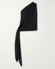 ABADIA Ayla one-shoulder wool-blend blouse - 1
