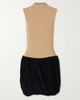 ABADIA Draped bead-embellished two-tone jersey mini dress - 1