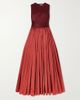 ABADIA Draped gathered taffeta gown - 1
