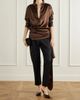ABADIA Draped satin-trimmed wool-blend twill straight-leg pants - 2