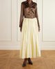 ABADIA Elodie pleated duchess-satin midi skirt - 2