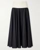 ABADIA Pleated cotton-poplin midi skirt - 1
