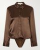 ABADIA Satin bodysuit - 1