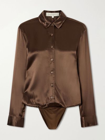 ABADIA Satin bodysuit