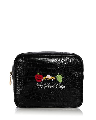 Abbode Abbode Croc Embossed Faux Leather Pouch