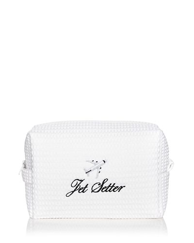 Abbode Abbode Jet Setter Waffle Cotton Blend Pouch