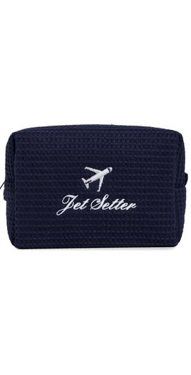 Abbode Abbode Jet Setter Waffle Pouch Navy One