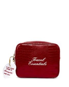 Abbode Abbode Small Croc Embossed Travel Pouch