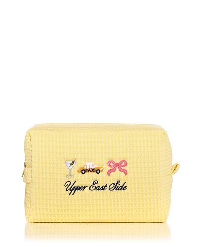 Abbode Abbode Ues Embroidered Waffle Knit Pouch
