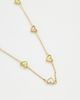 Abbott Lyon Abbott Lyon multi color mini hearts necklace in 18k gold plated - 3