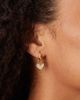 Abbott Lyon Abbott Lyon pavé crystal heart drop stainless steel earrings in 18k gold plated - 1