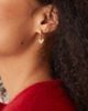 Abbott Lyon Abbott Lyon pavé crystal heart drop stainless steel earrings in 18k gold plated - 3
