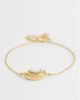 Abbott Lyon Abbott Lyon pearl molten bracelet in 18k gold plated stainless steel - 1