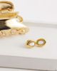 Abbott Lyon Abbott Lyon pearl molten stud earrings in 18k gold plated stainless steel - 2