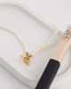 Abbott Lyon Abbott Lyon t-bar pearl necklace in 18k gold plated stainless steel - 2