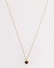 Abbott Lyon Abbott Lyon tigers eye heart pendant necklace in 18k plated stainless steel in gold - 1